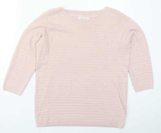 Womens UK Size 14 Marks and Spencer Pink Pullover Jumper