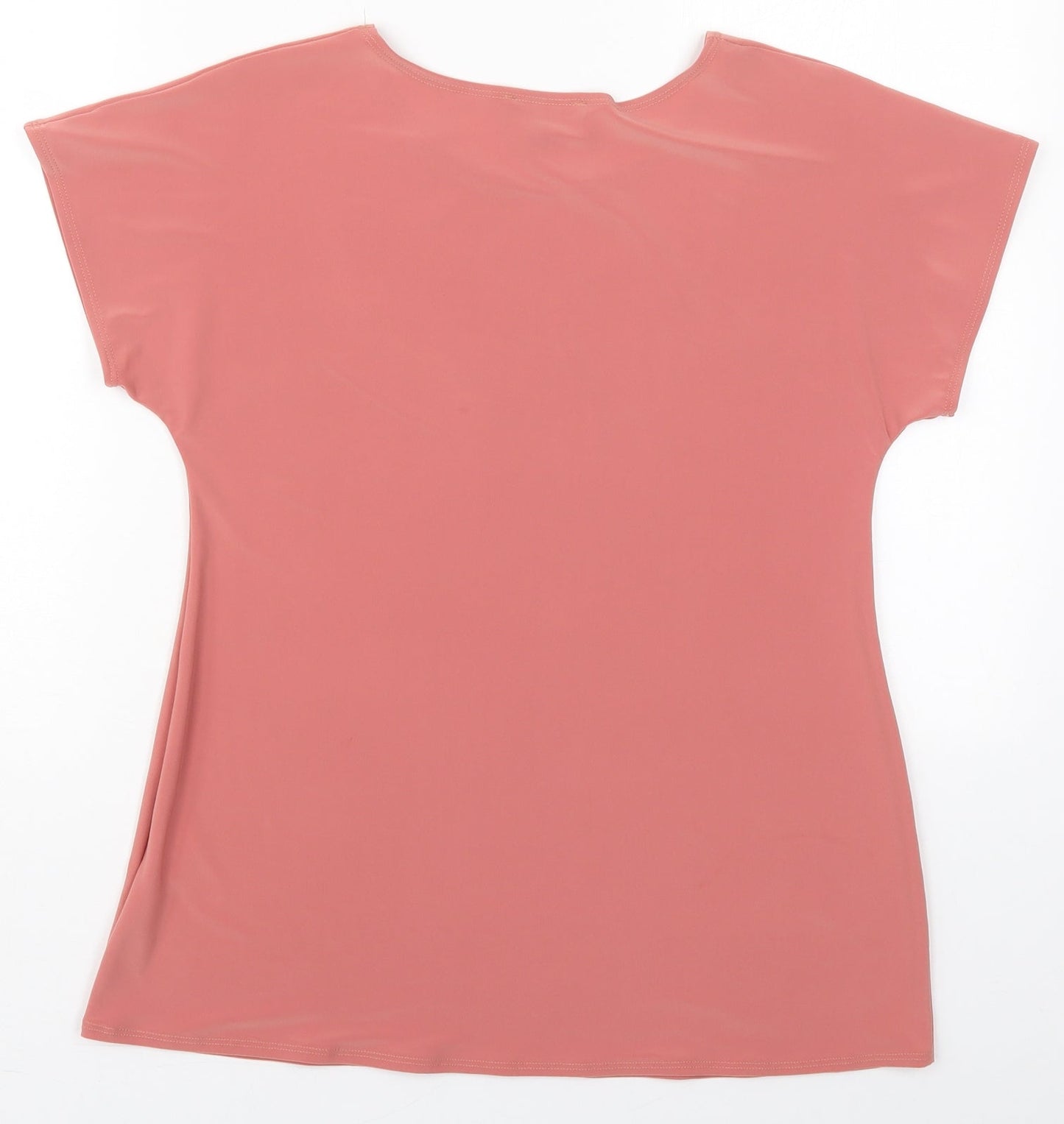 Womens UK Size 12 Saloos Pink Basic T-Shirt
