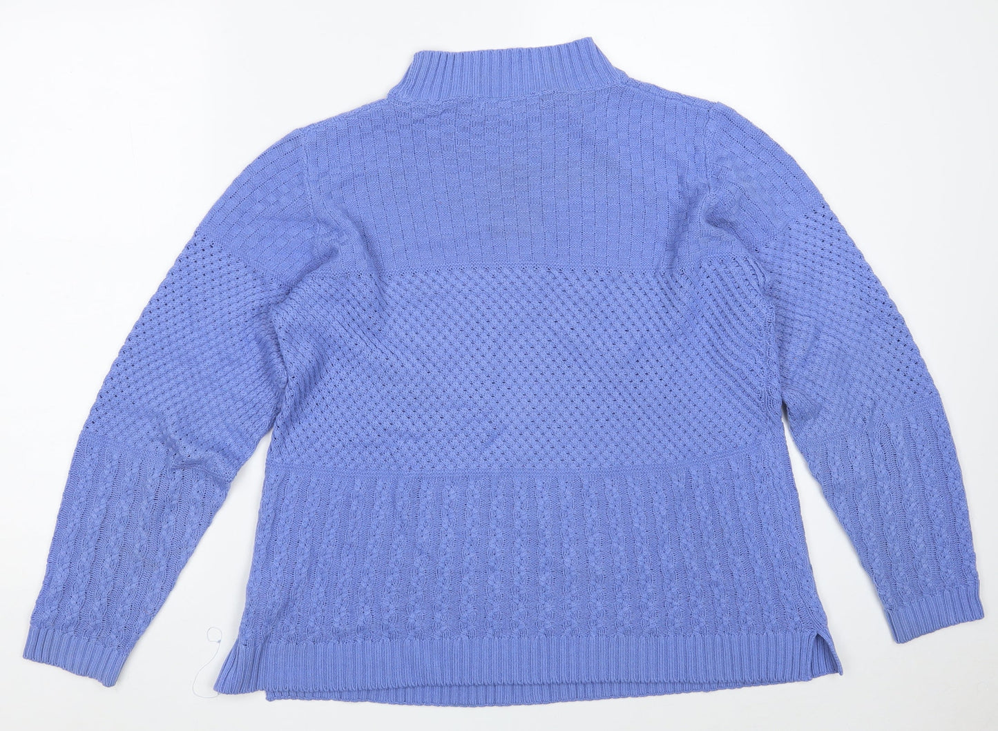 Womens UK Size 14 EWM Blue Pullover Jumper