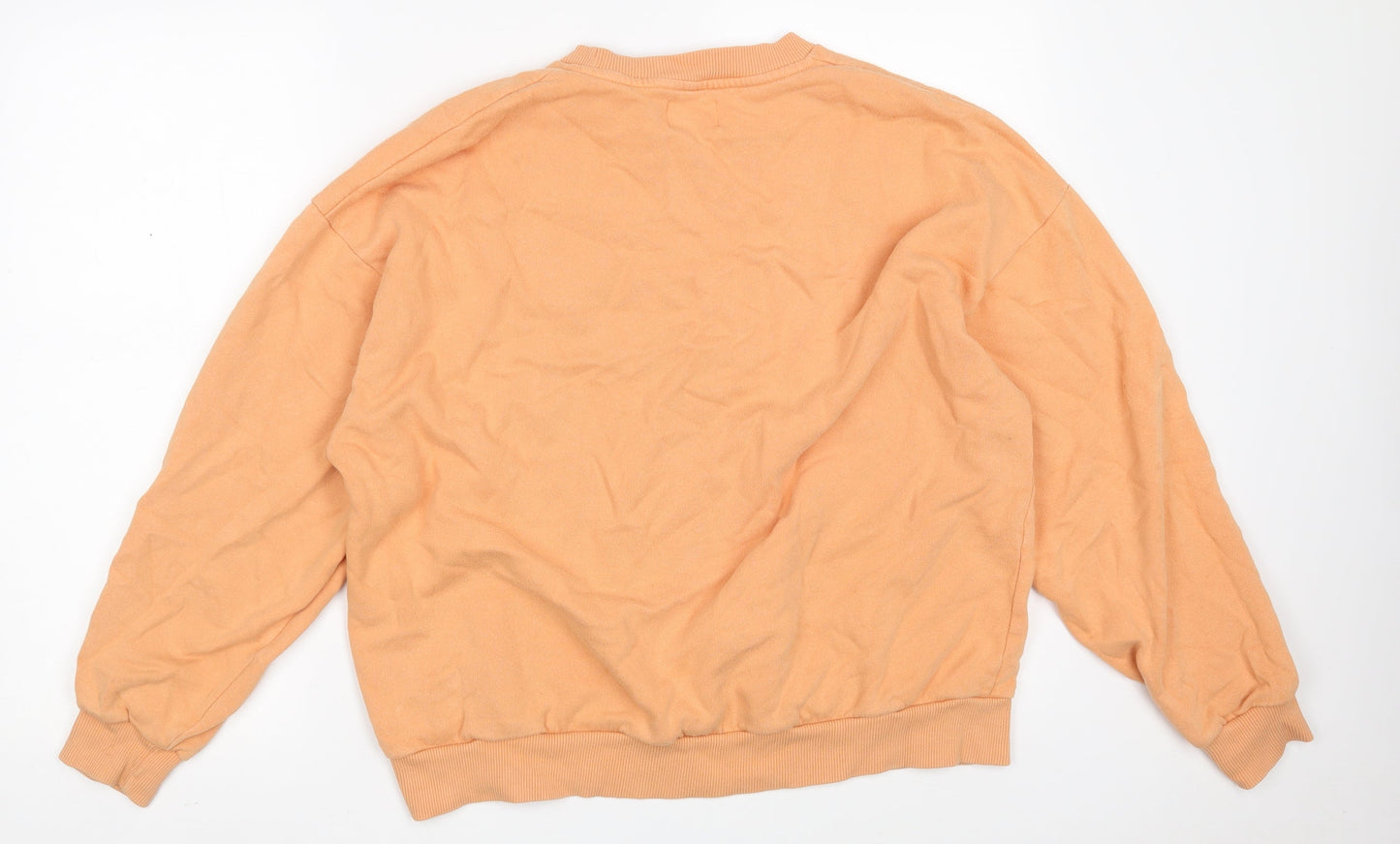 Womens UK Size M Pull&Bear Orange Pullover Jumper