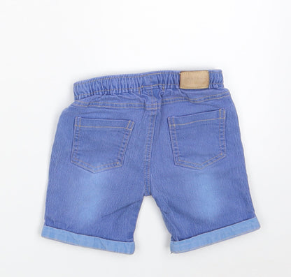 Babybol Boys Blue  Cotton Chino Shorts Size 2 Years  Regular Drawstring
