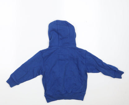 NEXT Boys Blue  Cotton Pullover Hoodie Size 4 Years   - New York -Skate Crew