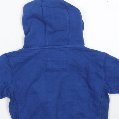 NEXT Boys Blue  Cotton Pullover Hoodie Size 4 Years   - New York -Skate Crew