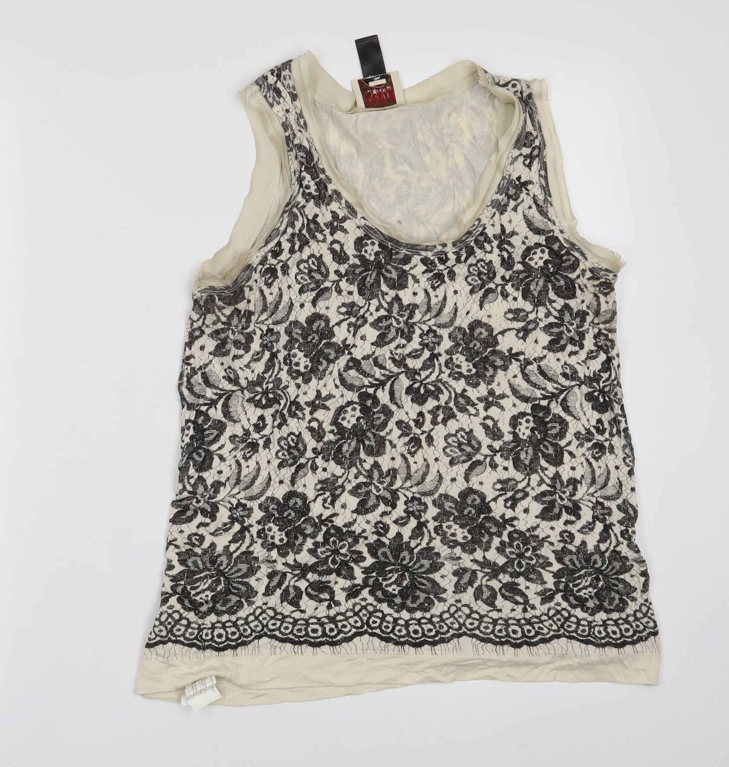 Womens UK Size L Mango White Camisole Tank