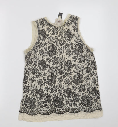 Womens UK Size L Mango White Camisole Tank