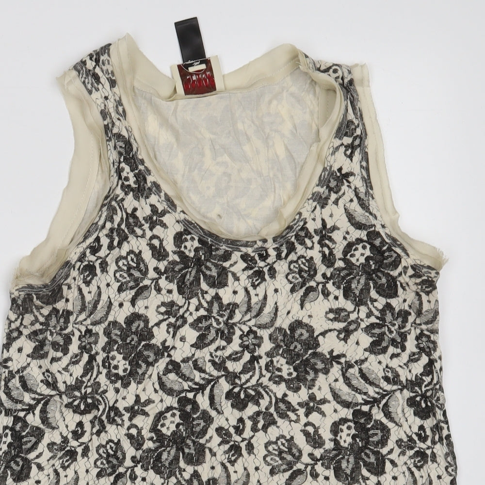 Womens UK Size L Mango White Camisole Tank