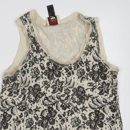 Womens UK Size L Mango White Camisole Tank