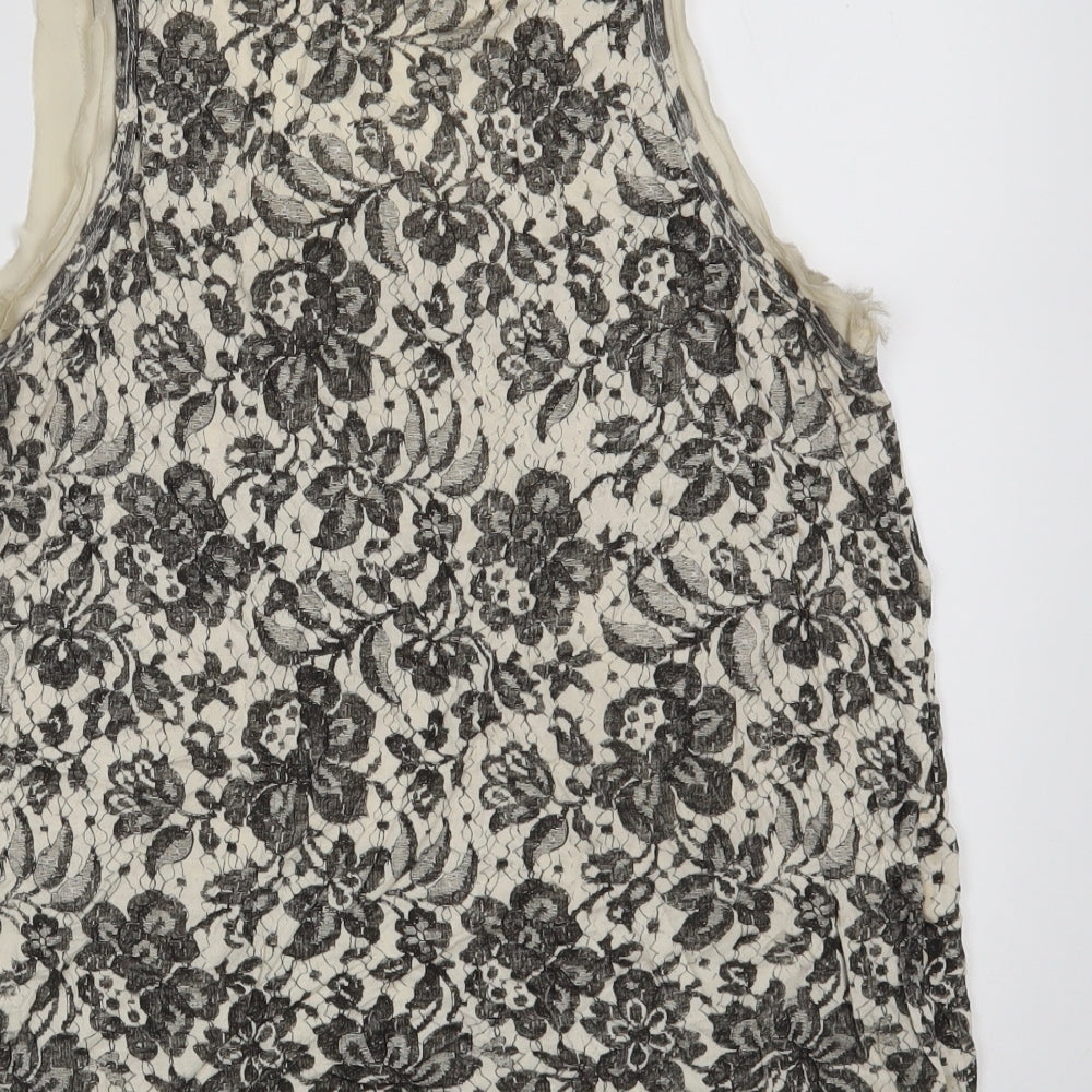 Womens UK Size L Mango White Camisole Tank
