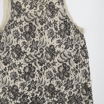 Womens UK Size L Mango White Camisole Tank
