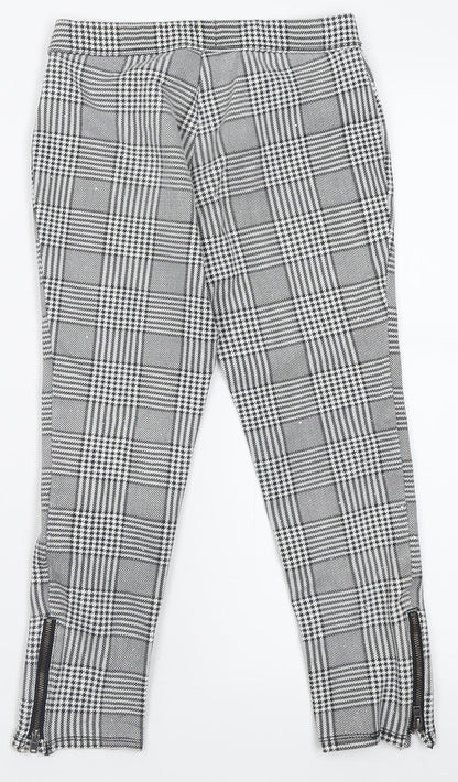 Gap Girls Black Plaid Cotton Capri Trousers Size 8 Years  Regular Pullover
