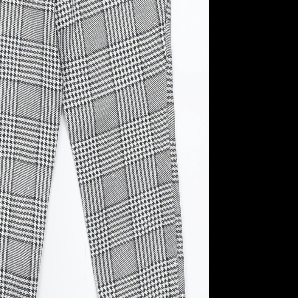 Gap Girls Black Plaid Cotton Capri Trousers Size 8 Years  Regular Pullover