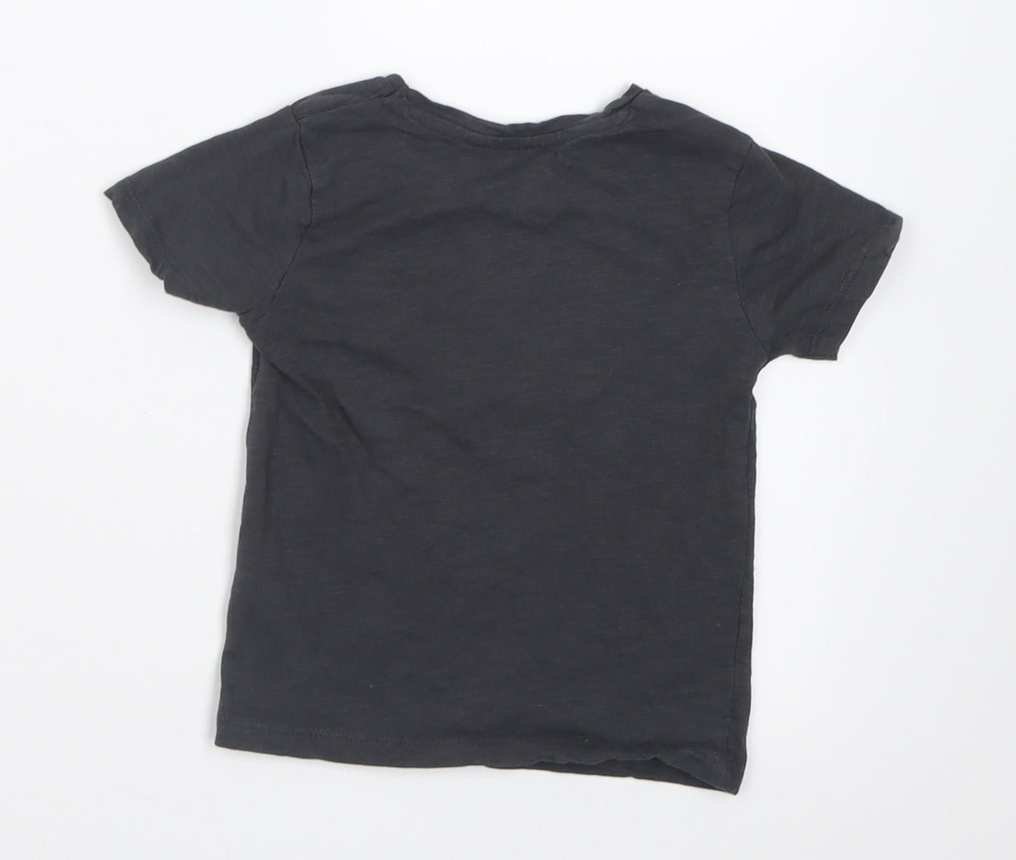 Primark Girls Grey  Cotton Basic T-Shirt Size 12-18 Months Crew Neck Pullover - future artist