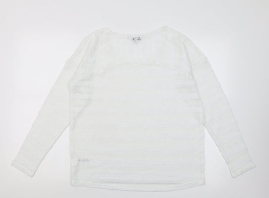 Womens UK Size 12 NEXT White Pullover Jumper