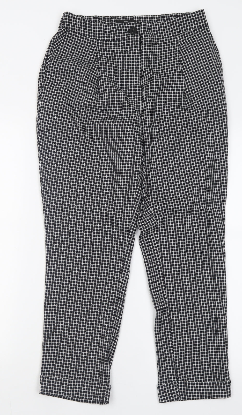 Womens UK Size 8 NEXT Regular Fit  Black Trousers