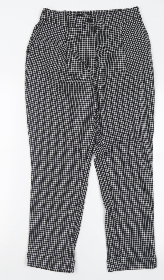 Womens UK Size 8 NEXT Regular Fit  Black Trousers