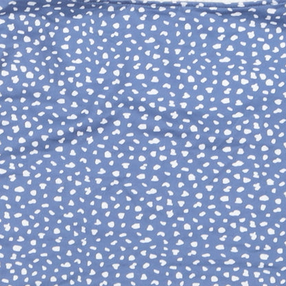 Womens UK Size M ROMWE Blue Cropped T-Shirt