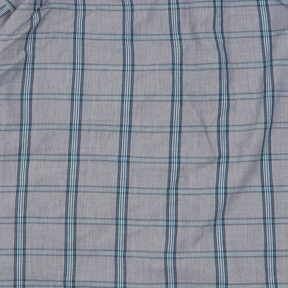 Mens UK Size XL Marks and Spencer Grey  Button-Up Long Sleeve Casual Shirt