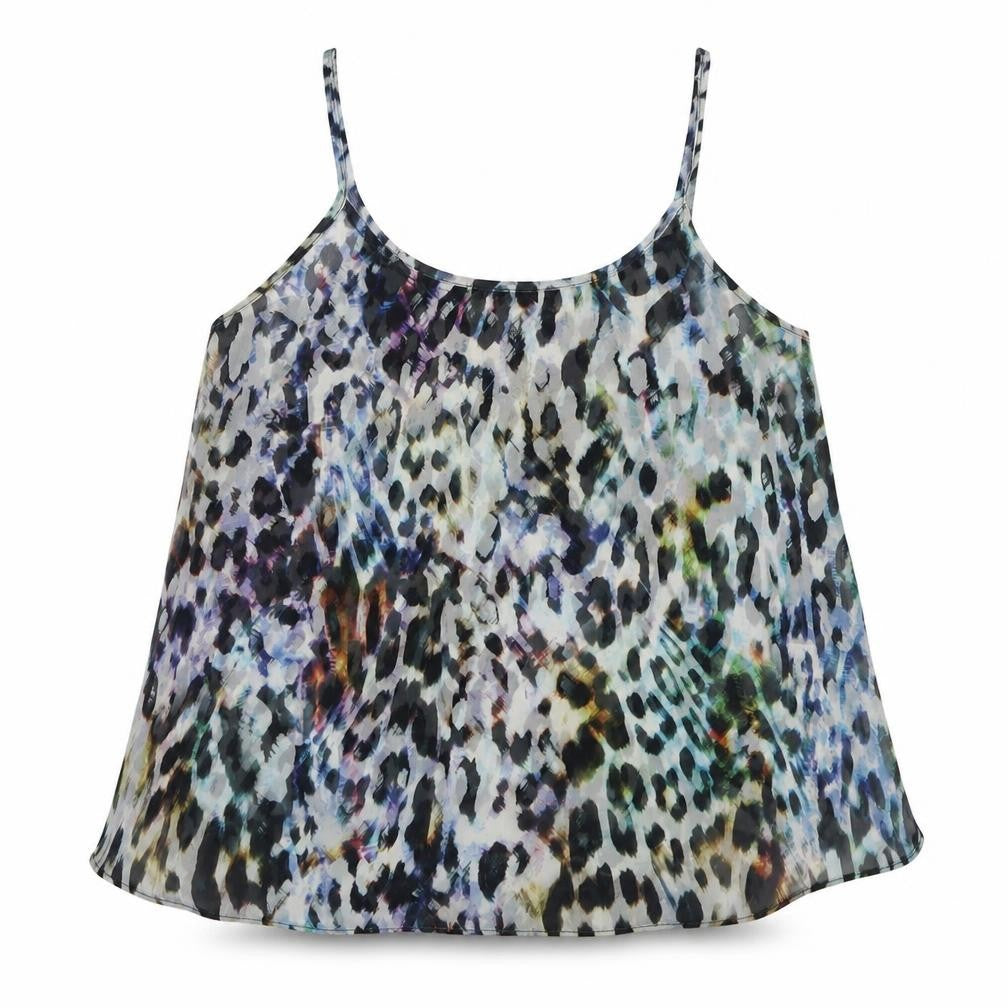 Womens UK Size 8 Topshop Multicoloured Basic Tank