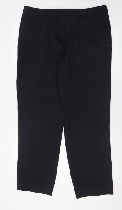 Bm collection Womens Black  Polyester Trousers  Size 14 L29 in Regular