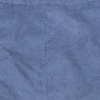 H&M Womens Blue  Polyester A-Line Skirt Size 8   Zip