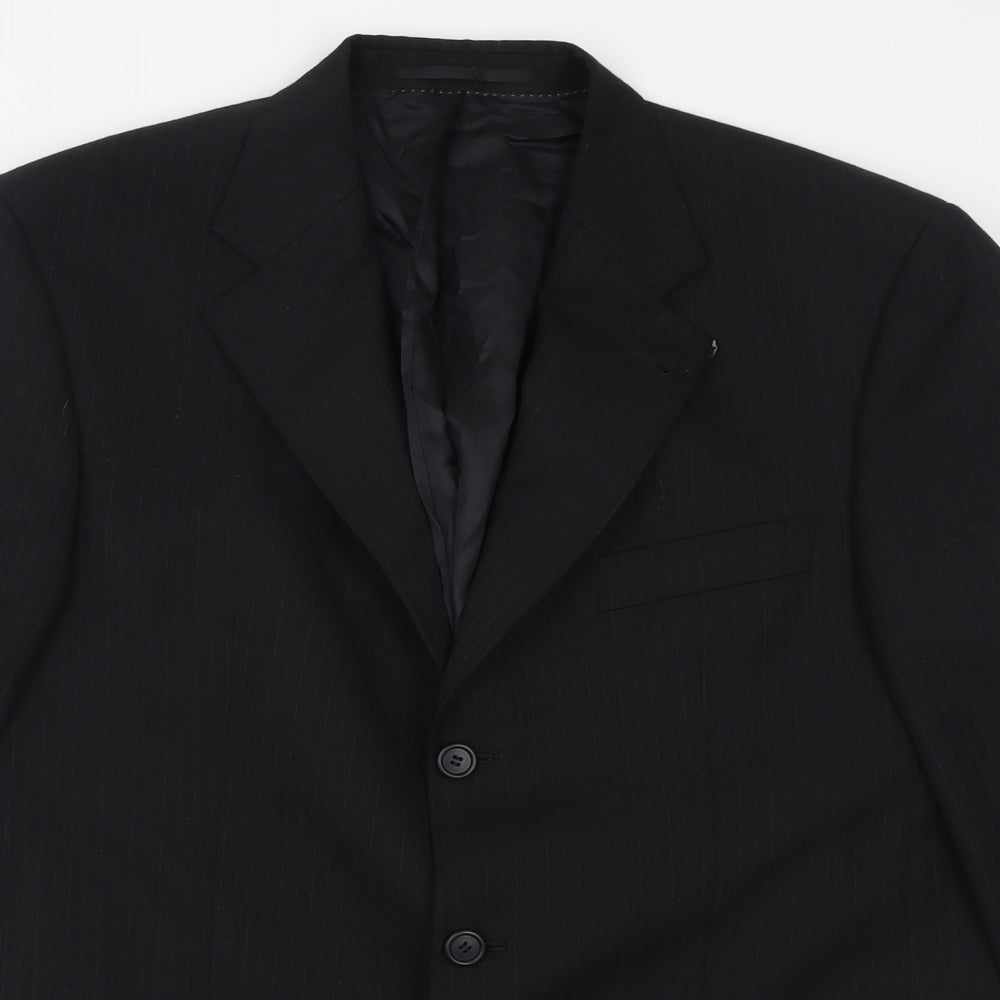 Mens UK Size 36 Baumer Regular Black Suit Jacket