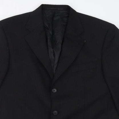 Mens UK Size 36 Baumer Regular Black Suit Jacket