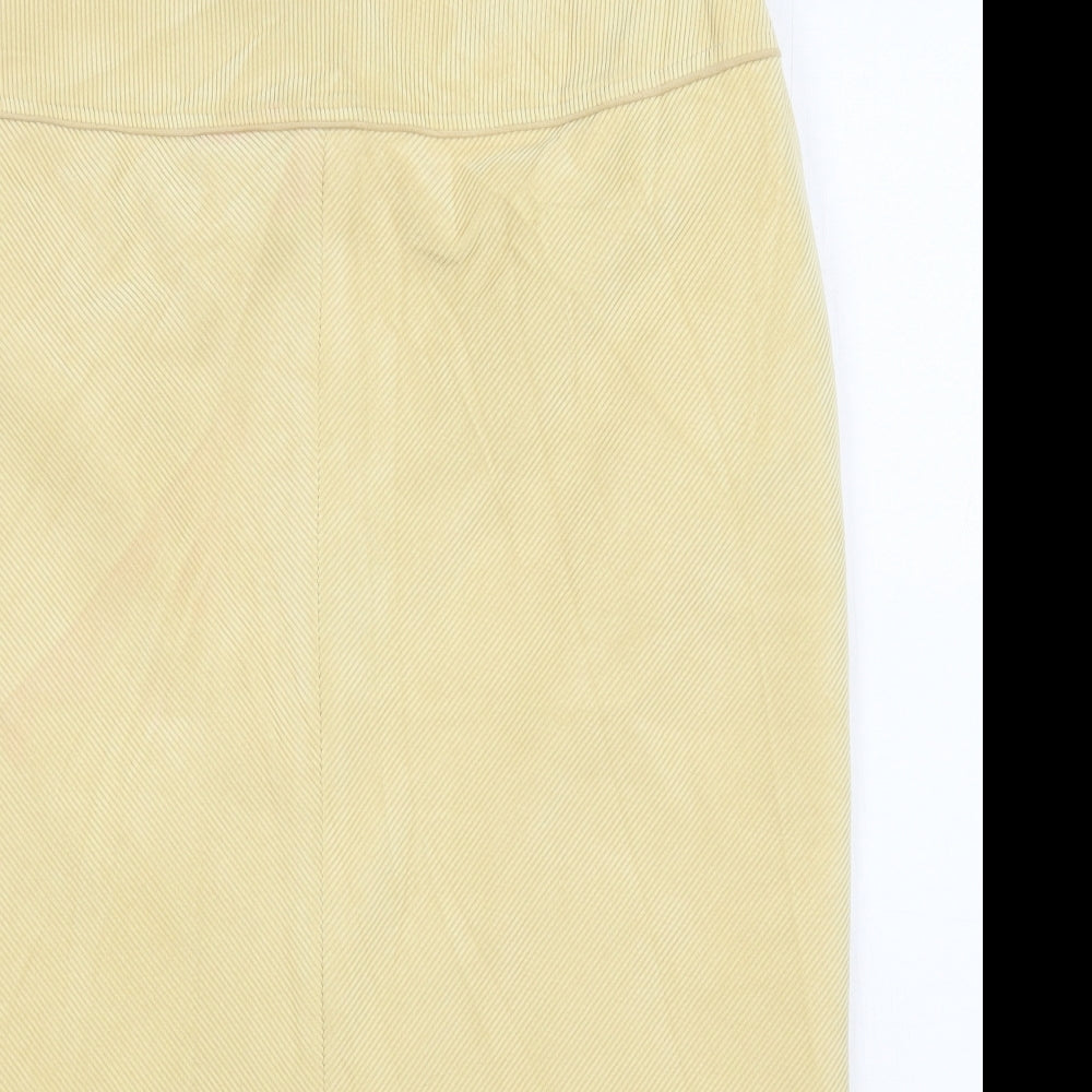 Womens UK Size 14 Gelco A-Line Corduroy Skirt