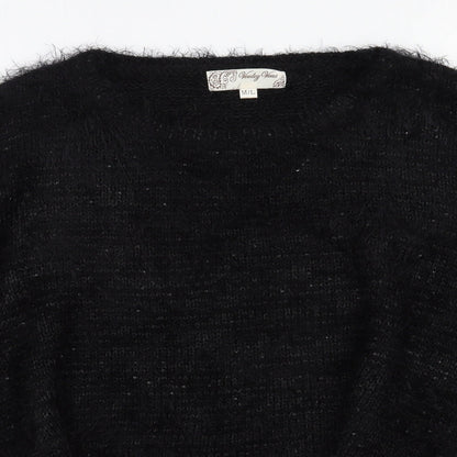 Womens UK Size M Vouley Vous Black Pullover Jumper