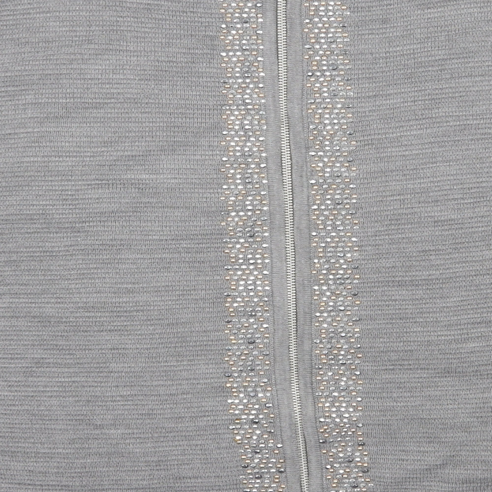 Anthology Womens Grey Scoop Neck  Acrylic Pullover Jumper Size 20