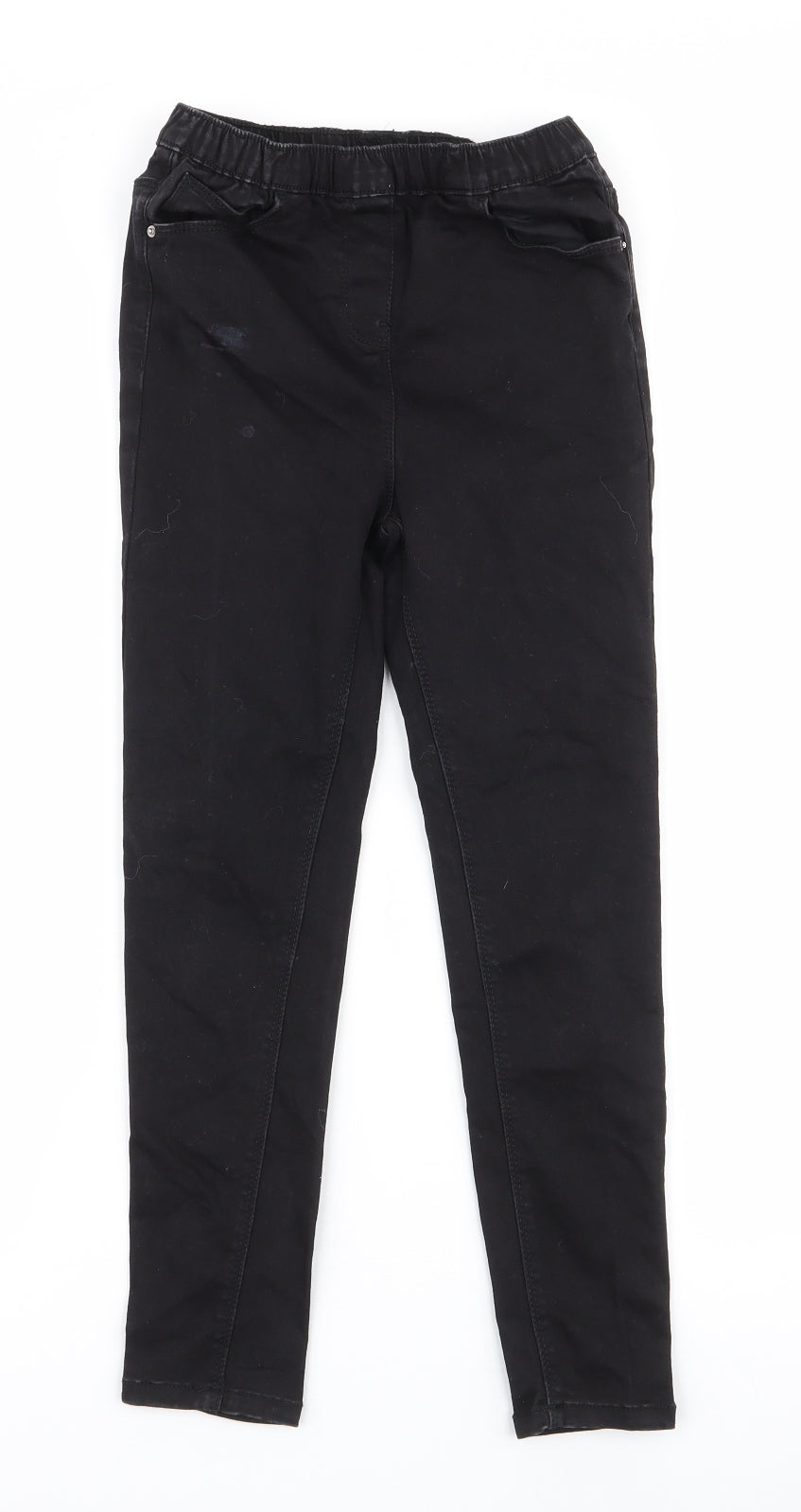 Matalan Girls Black  Cotton Skinny Jeans Size 9 Months  Slim Pullover