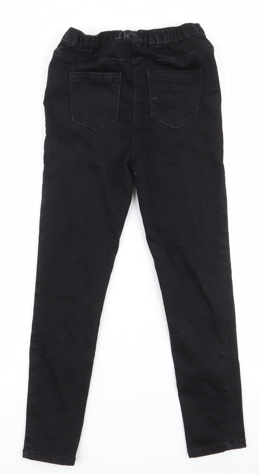 Matalan Girls Black  Cotton Skinny Jeans Size 9 Months  Slim Pullover