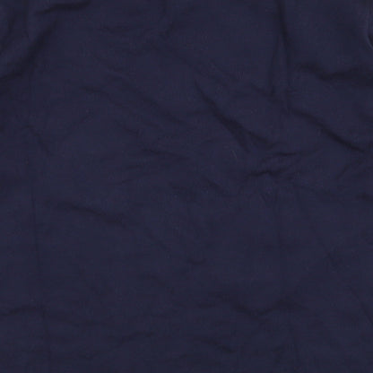 Paul Galvin Mens Blue Round Neck  Acrylic Pullover Jumper Size M