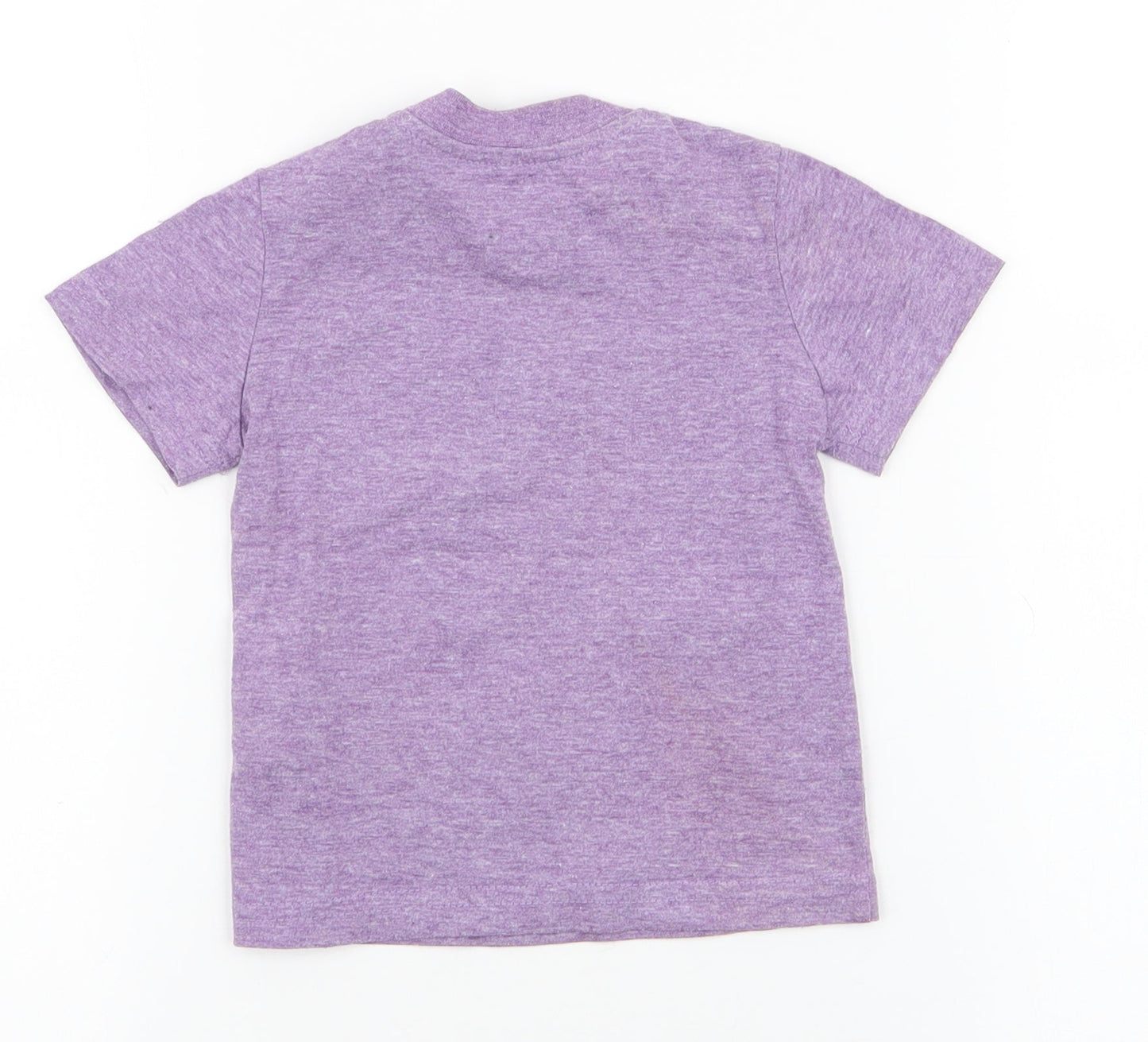 Chicco Boys Purple  Cotton Jersey T-Shirt Size 12 Months Round Neck Pullover - Tiger
