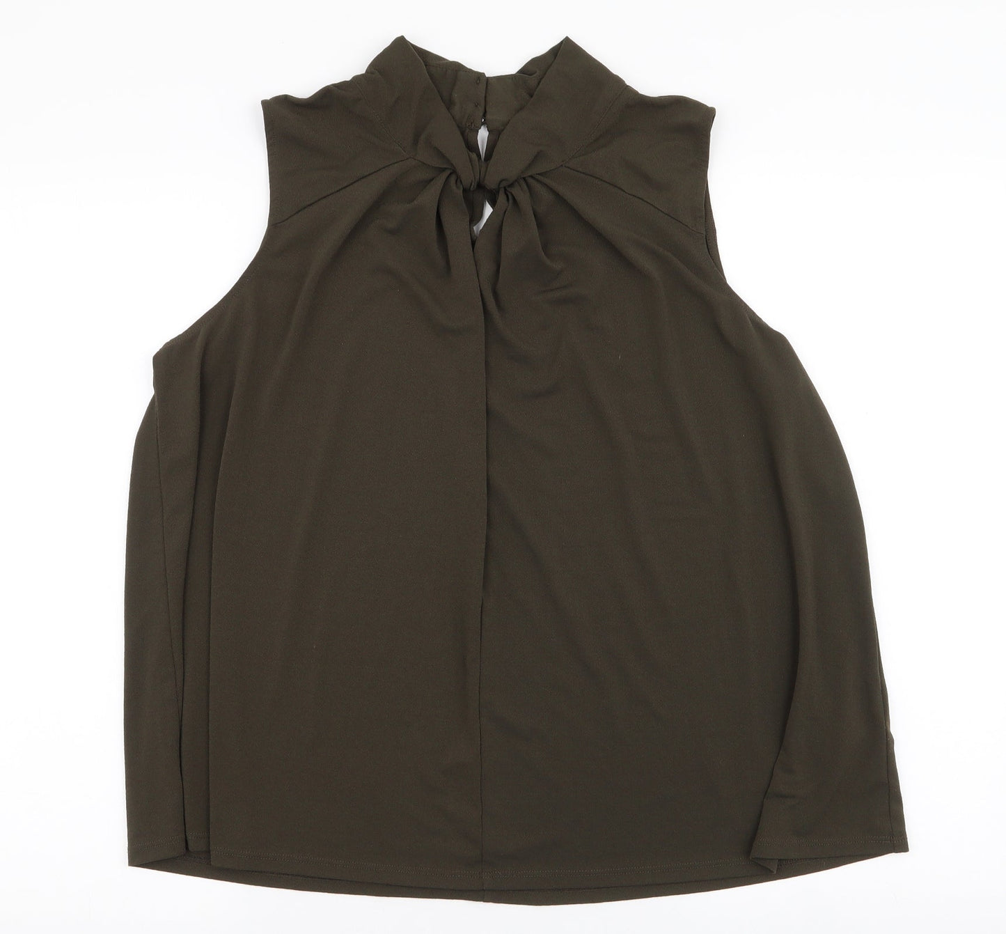 Womens UK Size XL H&M Green Basic Blouse