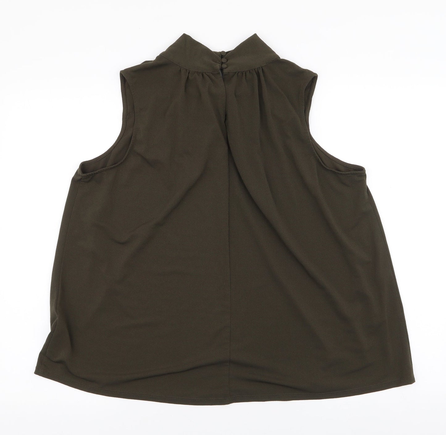 Womens UK Size XL H&M Green Basic Blouse