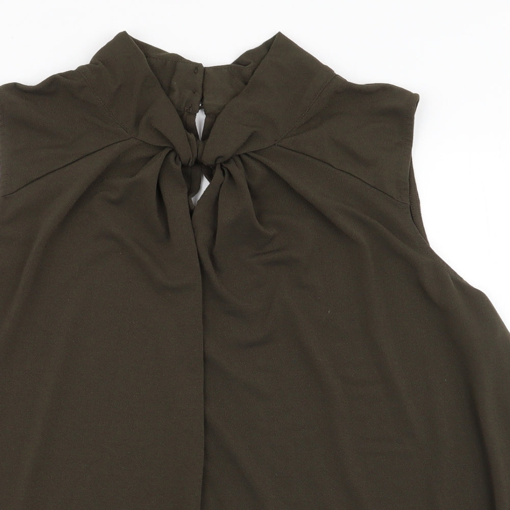 Womens UK Size XL H&M Green Basic Blouse