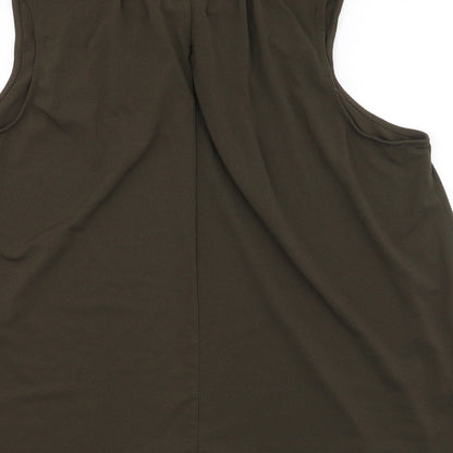 Womens UK Size XL H&M Green Basic Blouse