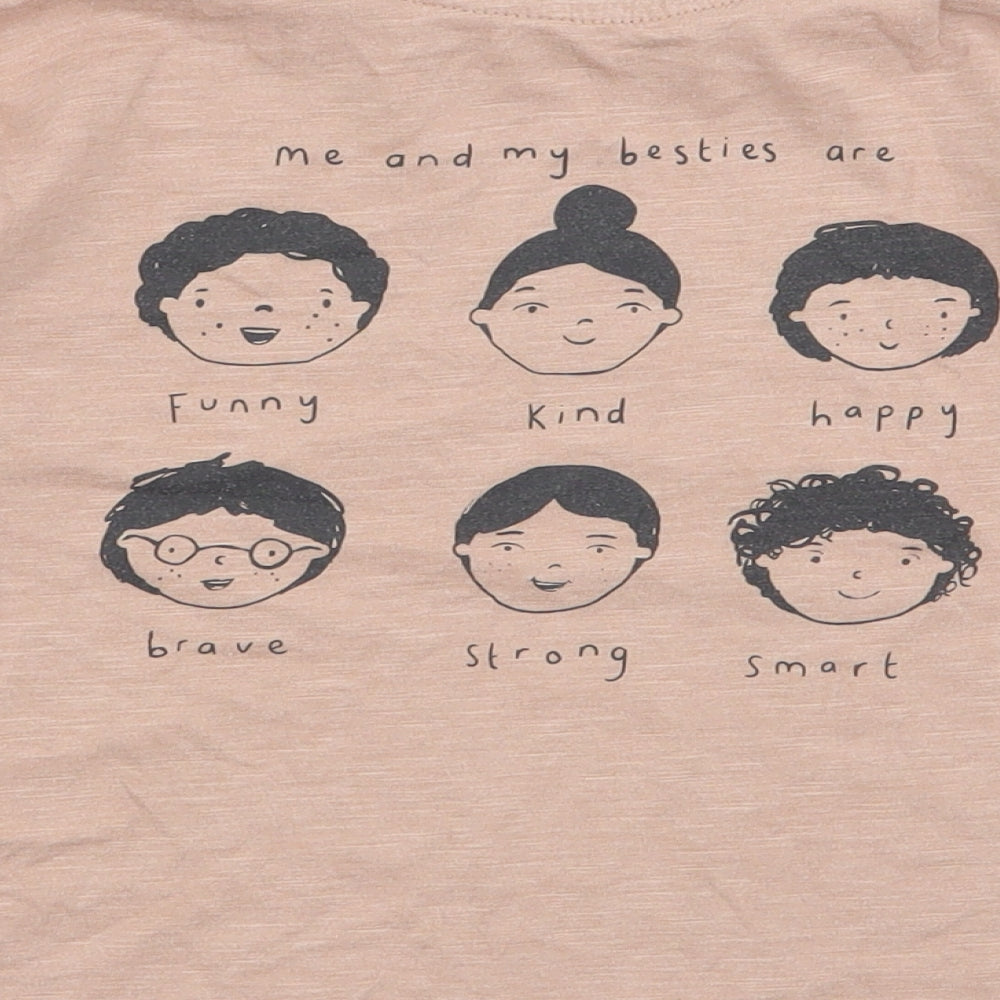 George Boys Beige  Polyester Jersey T-Shirt Size 2-3 Years Round Neck Pullover - Friends