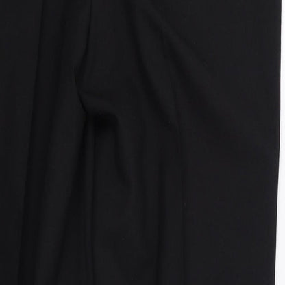 Preworn Womens Black  Polyester Trousers  Size 20 L32 in Regular Zip