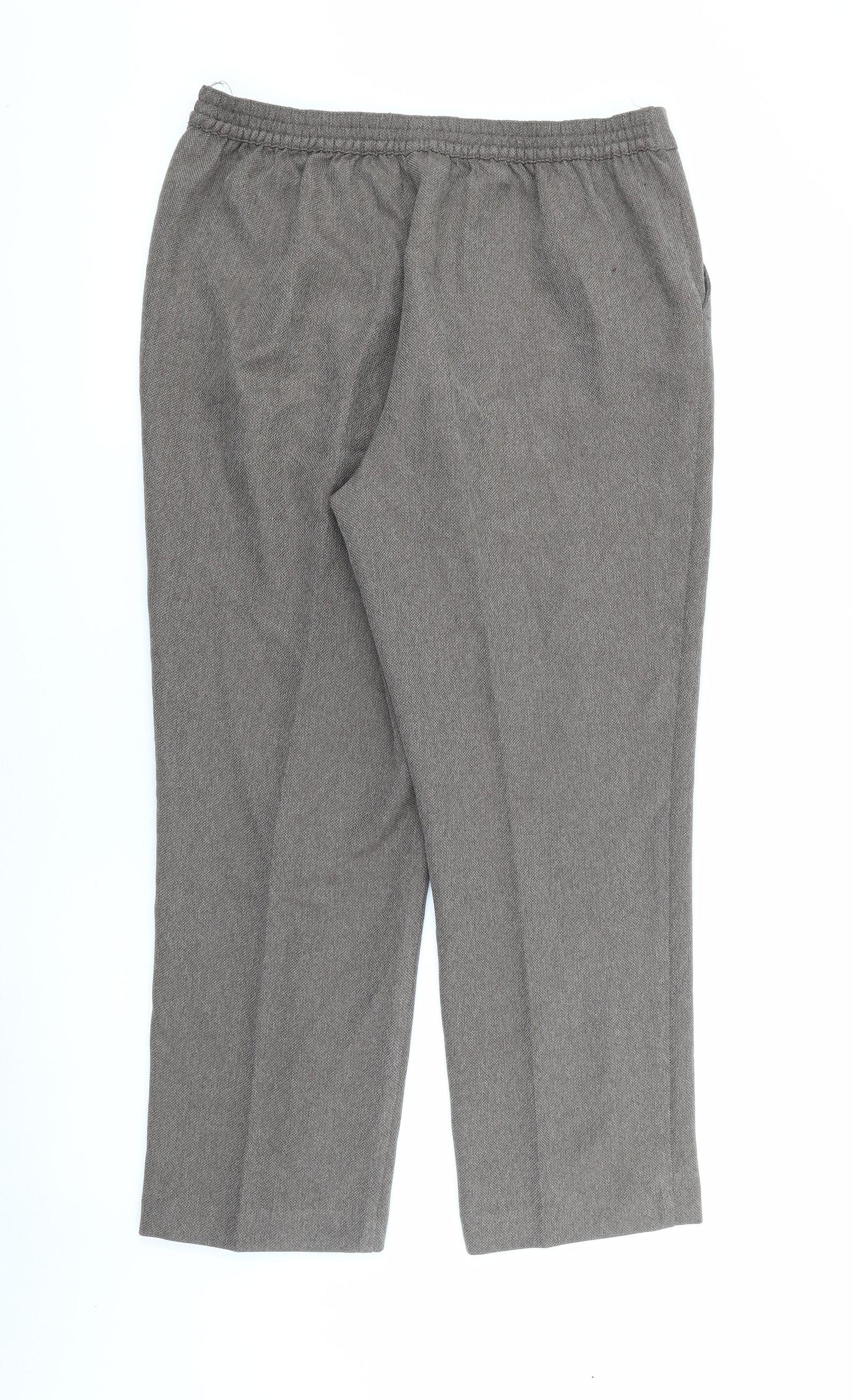 Hponor Milburn Womens Brown  Polyester Carrot Trousers Size 12 L24 in Regular