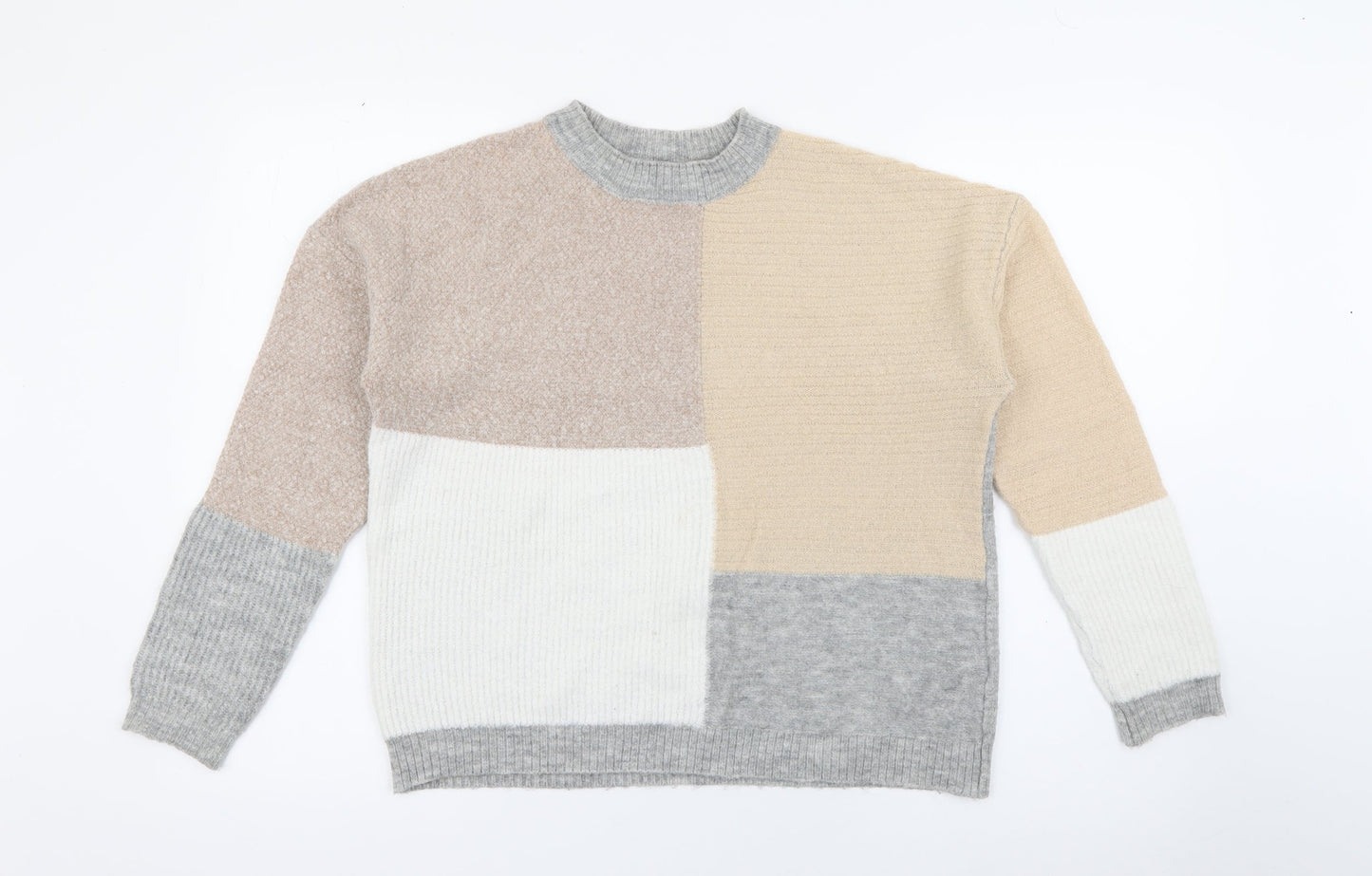 Womens UK Size S New Look Beige Pullover Jumper