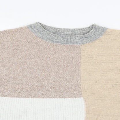 Womens UK Size S New Look Beige Pullover Jumper