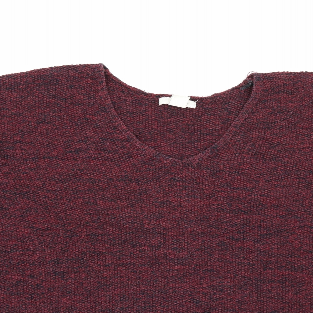 Womens UK Size L H&M Red Pullover Jumper