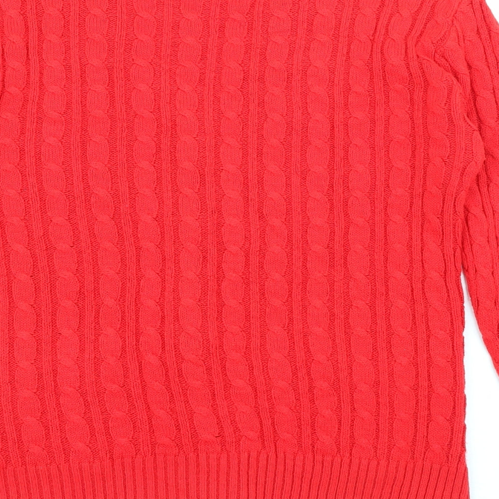 Womens UK Size S Fashion Alert Red Cardigan Jumper