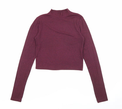 Womens UK Size S H&M Purple Pullover Jumper