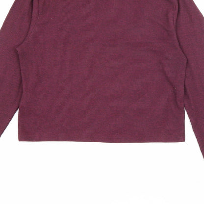 Womens UK Size S H&M Purple Pullover Jumper