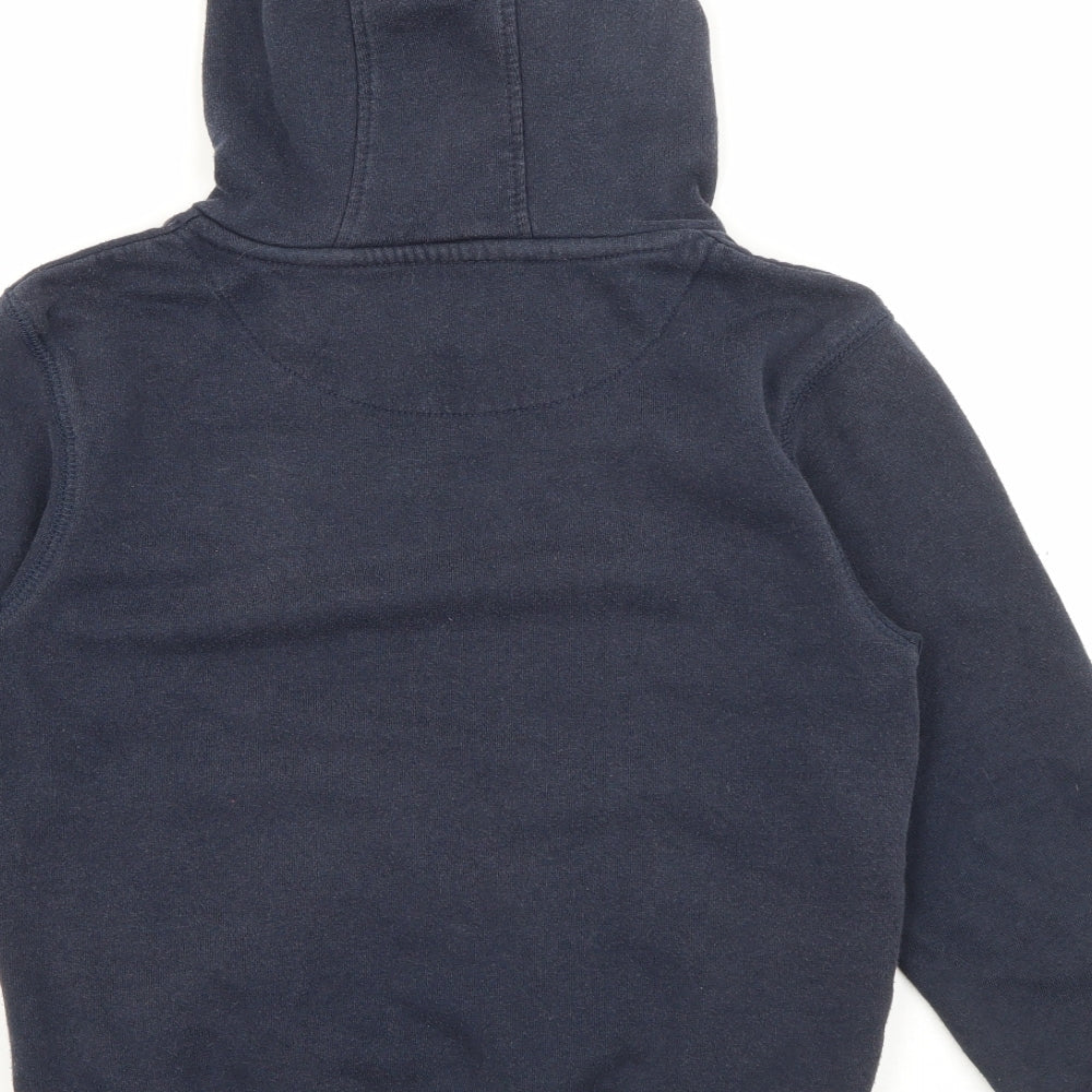 Rebel Boys Blue  Cotton Pullover Hoodie Size 7-8 Years