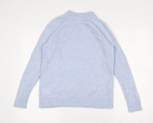 Womens UK Size 8 H&M Blue Pullover Jumper