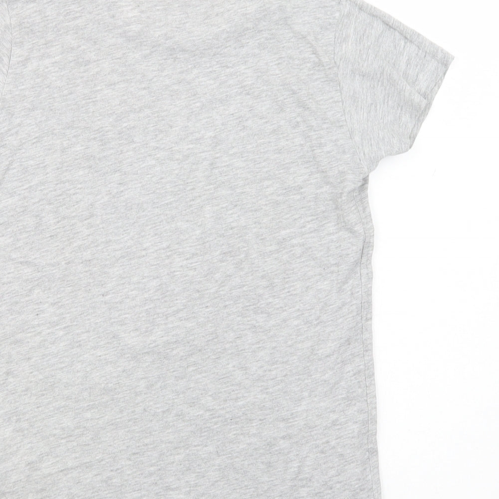 Pep & Co Girls Grey  Cotton Pullover T-Shirt Size 10-11 Years Crew Neck Pullover - Queen of Sass