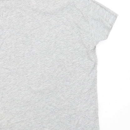 Pep & Co Girls Grey  Cotton Pullover T-Shirt Size 10-11 Years Crew Neck Pullover - Queen of Sass